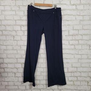 Athleta comfy pull on navy bottoms